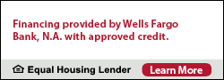 Financing available through Wells Fargo Financial National Bank